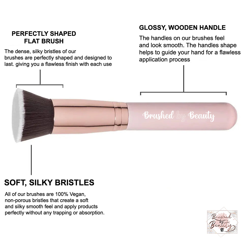 The Brushed by Beauty signature Flat Foundation/Bronzer Brush