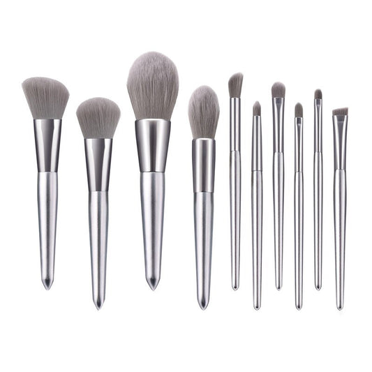 Russian Blue - 10 Piece Makeup Brush Set