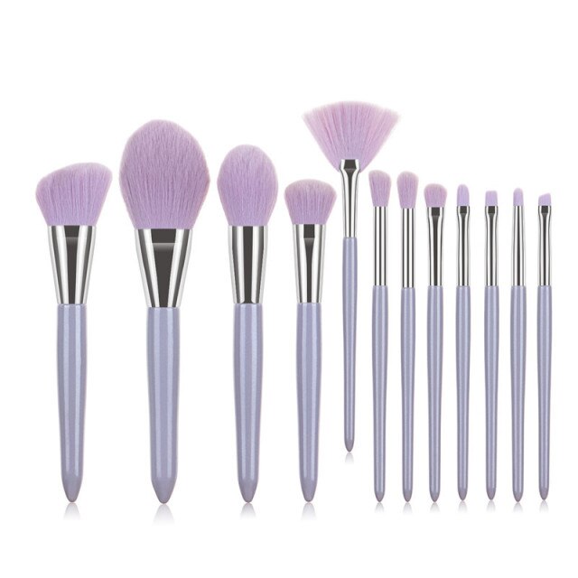 Lila- 12 Piece Makeup Brush Set