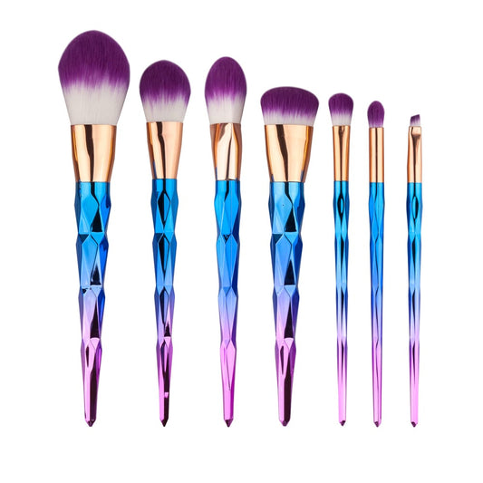 Ombre Unicorn- 7 Piece Makeup Brush Set