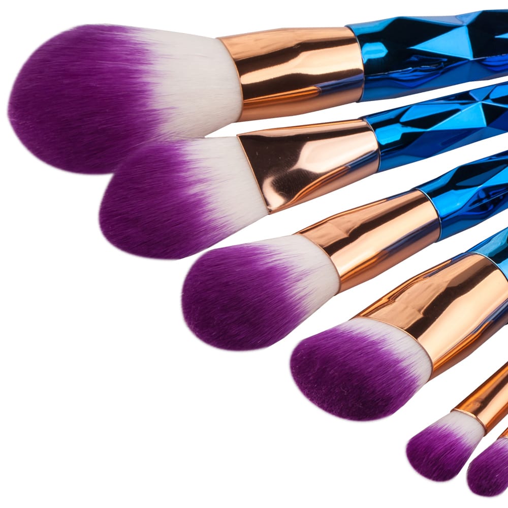 Ombre Unicorn- 7 Piece Makeup Brush Set