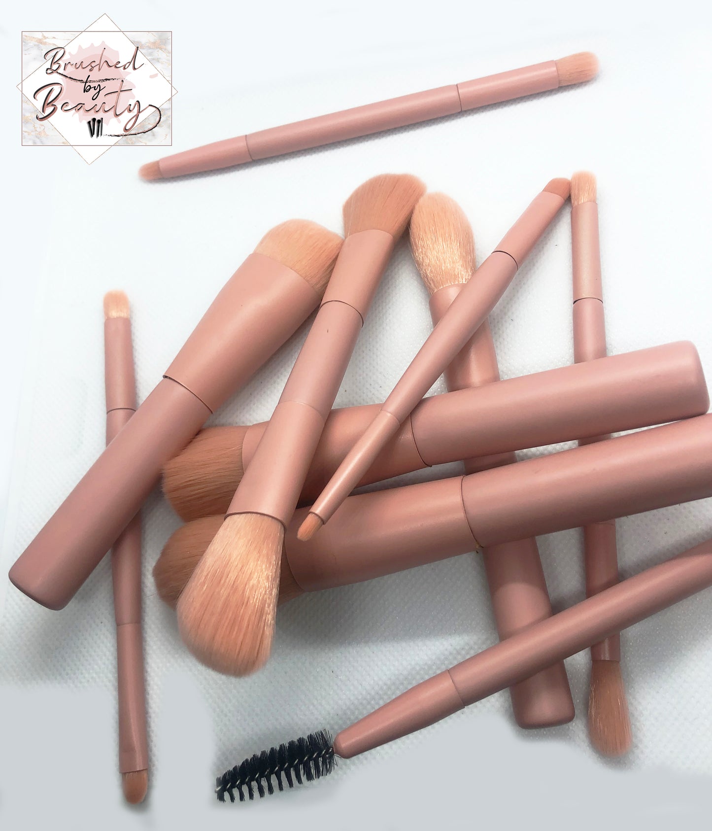 Millennial Pink - 10 Piece Makeup Brush Set