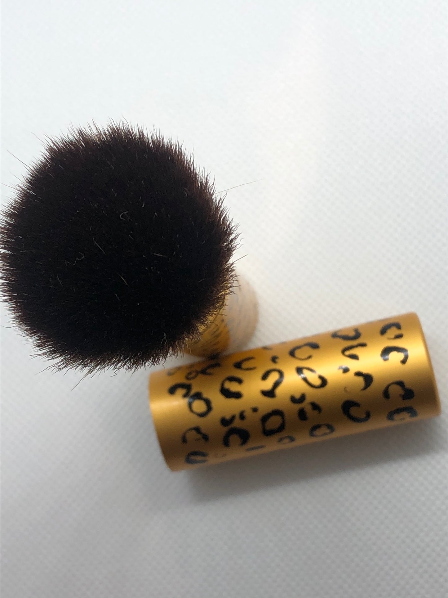 Portable (retractable) Powder Brush - Leopard Print