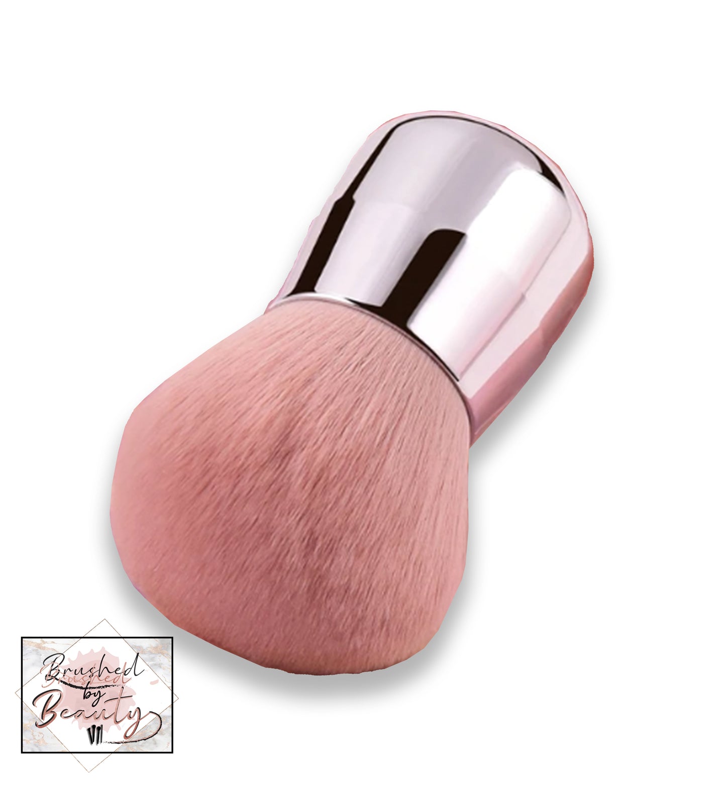 Rose Gold Mini Kabuki Powder Brush