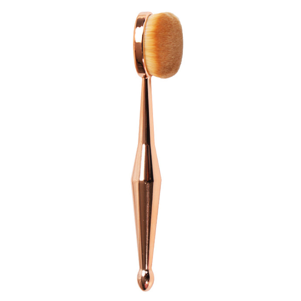 Multi-functional Powder/Foundation Oval Makeup Brush - Rose Gold